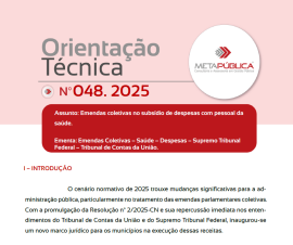 Imagem da notícia ORIENTAÇÃO TÉCNICA Nº 48/2025